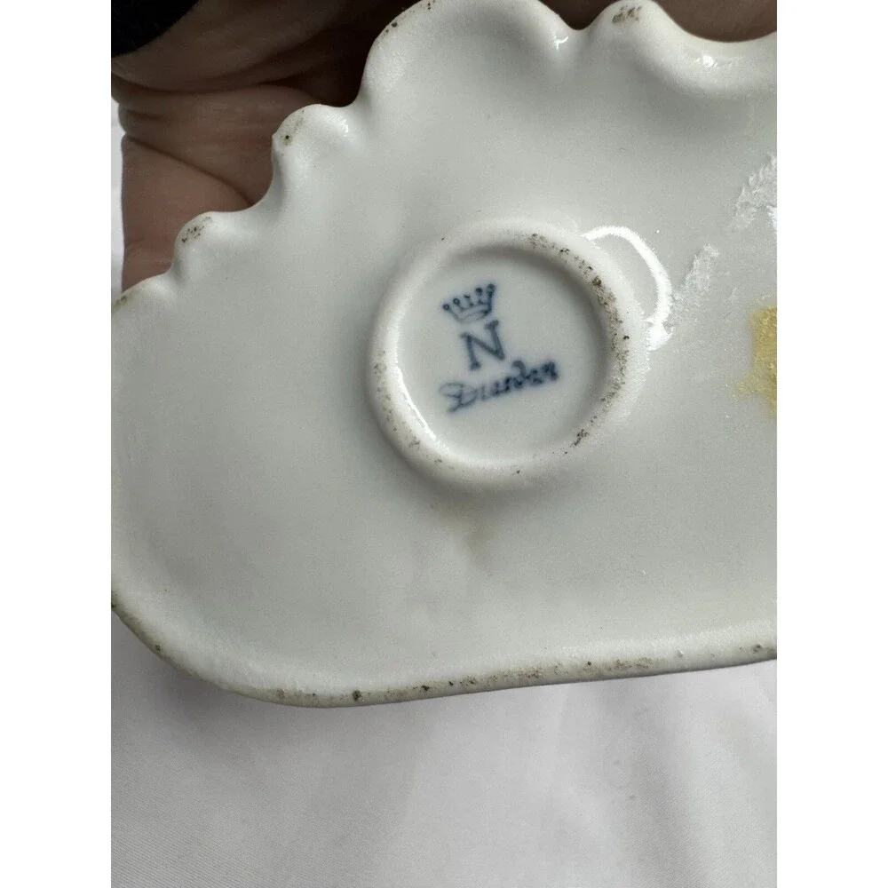 Dresden Sandizell Hoffner Vintage Porcelain Lace Playing Music Couple Germany St